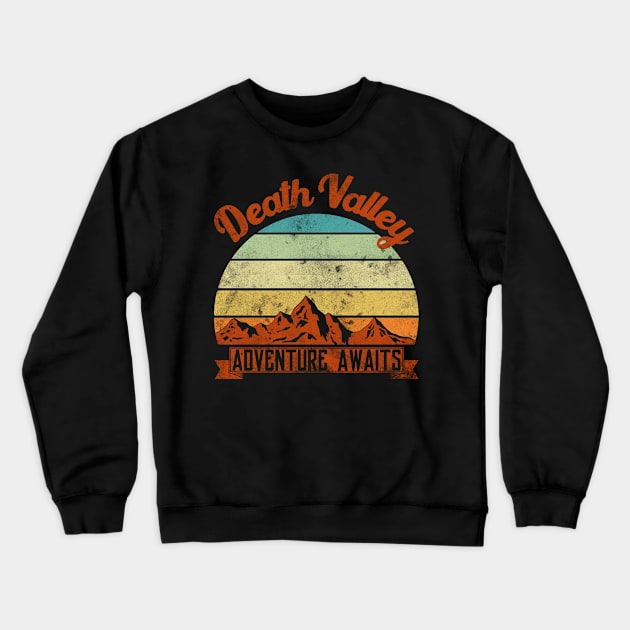 Death Valley family camping father son. Perfect present for mother dad friend him or her Crewneck Sweatshirt by SerenityByAlex